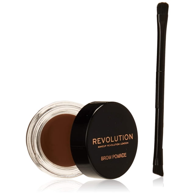 Pomada para cejas con brocha Revolution Beauty London (marrón suave)