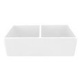 thumbnail image 4 of Nantucket Sinks T-FCFS33-DBL 33 Inch Double Bowl WhiteFarmhouse Fireclay Kitchen Sink T-FCFS33-DBL, 4 of 10