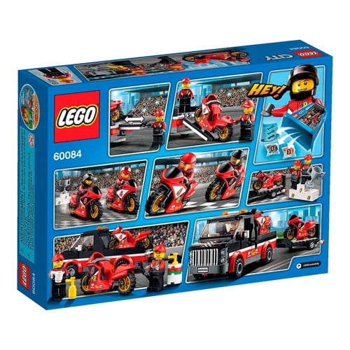 klar skøn indlæg LEGO City Great Vehicles Racing Bike Transporter - Walmart.com