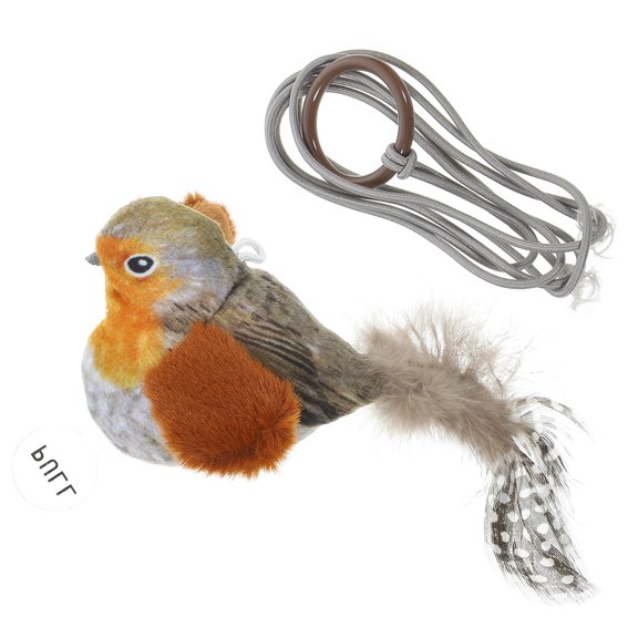 ETEREAUTY Interactive Cat Toy Bird in Chocolate Color - Engaging Set for Active Cats