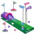 thumbnail image 1 of Set de Golf para Niños TERRAMUS Rosa con Retornador de Pelotas LED, 1 of 8