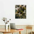 thumbnail image 3 of Acheng  Yellow Orchid Flowers Canvas Print - Abstract Yellow Floral Poster Wall Art Painting Decor for Home Decoration Artwork Picture Bedroom Yellow Floral  pattern3, 3 of 5