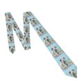 thumbnail image 4 of Naloa A Funny Little Dalmatian Puppy Print Solid Color Tie Formal Necktie for Men，Suitable for business, daily life, work, 4 of 5