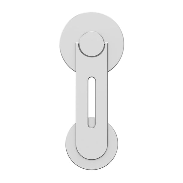 Soporte de teléfono lateral magnético para pantalla de computadora portátil para MacBook/iPhone 14 13 (plata)