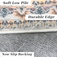 thumbnail image 4 of SUSUZI 5.3' x 7.5' Boho Area Rug – Washable Low Pile (0.4") Non Slip Carpet for Living Room Bedroom Dining Room, Retro Floral Premium Polyester Rug, 4 of 8