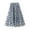 Blue, variant on QENGING Summer Skirts for Women Flare Long Vintage Tulle Tutu Skirt Love Flocking High Waist Mesh Pleated A-Line Swing Skirt Deals