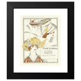 thumbnail image 2 of Fernand Siméon 12x14 Black Modern Framed Museum Art Print Titled - Advertisement Hats from Verlaine (1920), 2 of 5