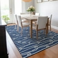 thumbnail image 6 of Addison Rugs Mayfield Washable Coastal Rope Navy Rectangle Rug, 5' x 7'6", 6 of 6