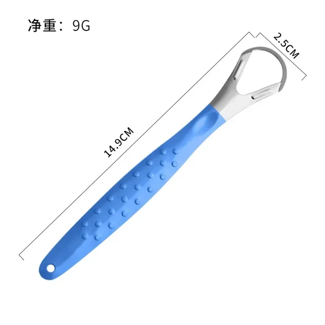 혀클리너 1pc Stainless Steel Tongue Scraper Cleaner Fresh Breath Cleaning Coated Tongue Toothbrcomh Oral Hygiene Care Tools