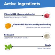 Superior Source No Shot Vitamin B-12 Cyanocobalamin 1000 mcg, B-6, Folic Acid & Vitamin D-3 1000 IU - Supports Energy, Brain, Heart, Bone Health - 100 Sublingual Dissolving Tablets