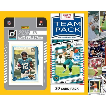 2025 Donruss Team Set   20 Cards Jaguars Travis Hunter RC Trevor Lawrence