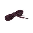 thumbnail image 2 of INSPIRE CHIC Unisex Double Layer Flat Hollow Shoelaces for Sneaker 120 cm/47.2" Black-Fuchsia, 2 of 4
