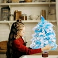 thumbnail image 6 of Blueek Feather Tabletop Christmas Trees, Mini Table Pine Trees with Wooden Base, Artificial Desktop Christmas Trees for Holiday Home Party Desk Decorations, 6 of 6