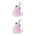 thumbnail image 4 of Sonducket Llavero adorable para los amantes de los gatos Llevar llaves con estilo Llavero de gato Llavero Llavero Los mejores regalos Rosa Rosa 2Conjunto, 4 of 6