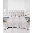 thumbnail image 3 of Purple Botanical Twin Size Down Alternative Comforter, Lightweight Comforter Quilt Bedding Set with Pillow Shams Farmhouse Spring Summer Branch All Seasons Bed Comforter Duvet Insert 68"x86", 3 of 7