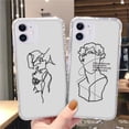 thumbnail image 2 of Fundas estéticas para iPhone 14, 11, 13 Pro, Max, 12 Pro, XR, 7, 8, SE, 2022, 2020, X, Xs, 6, 6s Plus, 13, Mini Funda de silicona Fivean unisex, 2 of 2