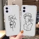 thumbnail image 2 of Fundas estéticas para iPhone 14, 11, 13 Pro, Max, 12 Pro, XR, 7, 8, SE, 2022, 2020, X, Xs, 6, 6s Plus, 13, Mini Funda de silicona Fivean unisex, 2 of 2