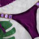 thumbnail image 5 of TaTaai Patchwork Strap Bikini for Women, Crystal Embellished Swimsuit Set, Elegant Two Piece Beach Vacation Wear with Glittering Details, Solid Color Style Gift, 5 of 8