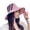 Pink, variant on Sun Hat Casual Double Sided Flat Top Breathable Foldable UV Protection with Wide Brim Three Bars Women Fisherman Cap Beach Hat for Outdoor