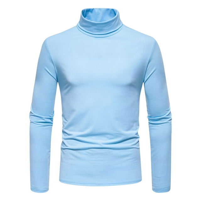FAIWAD Chandails de Dessous Thermiques pour Hommes à Manches Longues Col Montant Ajusté Extensible Chandail de Base