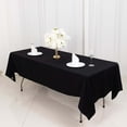thumbnail image 3 of Efavormart 60x102" Rectangle Tablelinens Commercial grade 100% Cotton Tablecloth For Wedding Party Home Decor - Black, 3 of 11