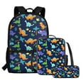 thumbnail image 3 of KUIFORTI Dinosaur Print Ice Packs Small Lunch Bag School Backpack Large Capacity Tote Bag Satchel Food Container Accessories, 3 of 7