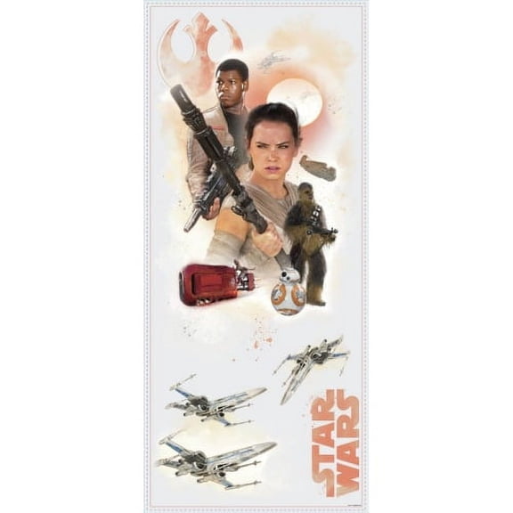 RoomMates Star Wars Episode VII Hero Burst Peel and Stick Giant Wall Decals