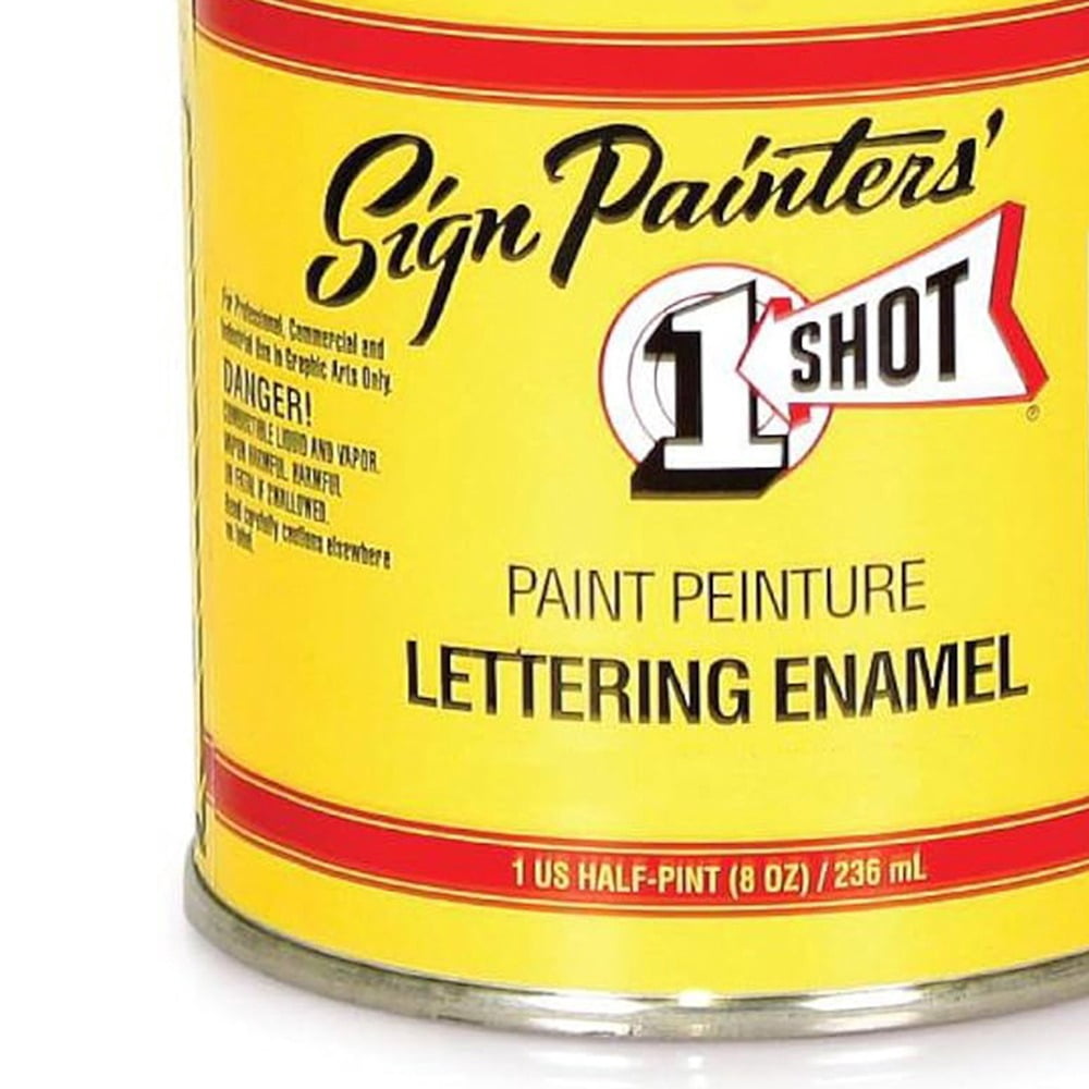 1 Shot Lettering Enamel, 8 oz., Bright Red