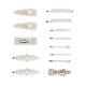 thumbnail image 2 of 13 piezas de pinzas para el cabello con perlas, pasadores decorativos de perlas falsas, horquillas grandes para el cabello, accesorios elegantes para e, 2 of 15