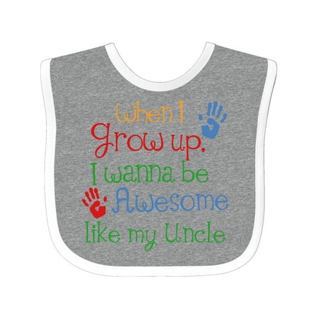 

Inktastic Awesome Like My Uncle Gift Baby Boy or Baby Girl Bib