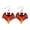 Bat Flame, variant on SeekLGT Halloween Earrings Acrylic Bat Ghost Drop Dangle Earrings Spooky Halloween Jewelry for Women, 1 Pair
