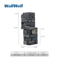 thumbnail image 4 of WallWell Lava Black 3D Faux Stone Corner Panels, Waterproof High-Density Polyurethane Siding Accessory, 24.88 in. High x 15.63 in. Return, 2-Piece Set, 4 of 4