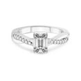 thumbnail image 3 of 2 Carat IGI Certified Emerald Shape Lab Grown Diamond Engagement Ring | 14K White Gold | Twisted Vine Lab Diamond Ring | FG-VS1-VS2 Quality Friendly Diamonds, 3 of 5