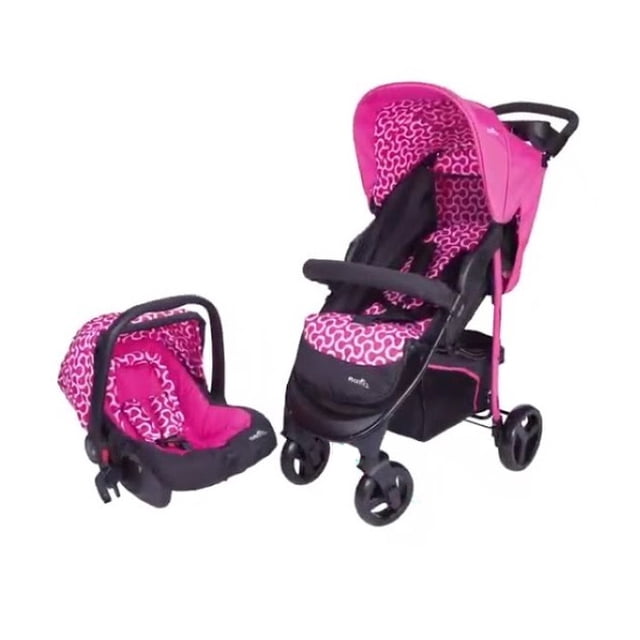 Carriola De Bebe Evenflo Explorer Reclinable Portabebe rosa Evenflo Explorer Rosa
