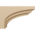 thumbnail image 3 of 10"W x 30"D x 20"H Classic Rockford Rough Cedar Woodgrain TimberThane Corbel, Primed Tan, 3 of 6