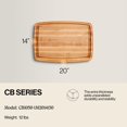 thumbnail image 2 of Tabla de cortar de madera John Boos Serie CB 51 x 36 cm, 3,8 cm, 2 of 9