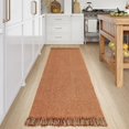thumbnail image 2 of Collive Long Hallway Runner Rug 2.6' x 8', Washable Runners Indoor Entryway Rugs, Terracotta Braided Woven Kitchen Carpets Low-Profile Front Door Floor Carpet for Laundry Room Bedroom, 2 of 7