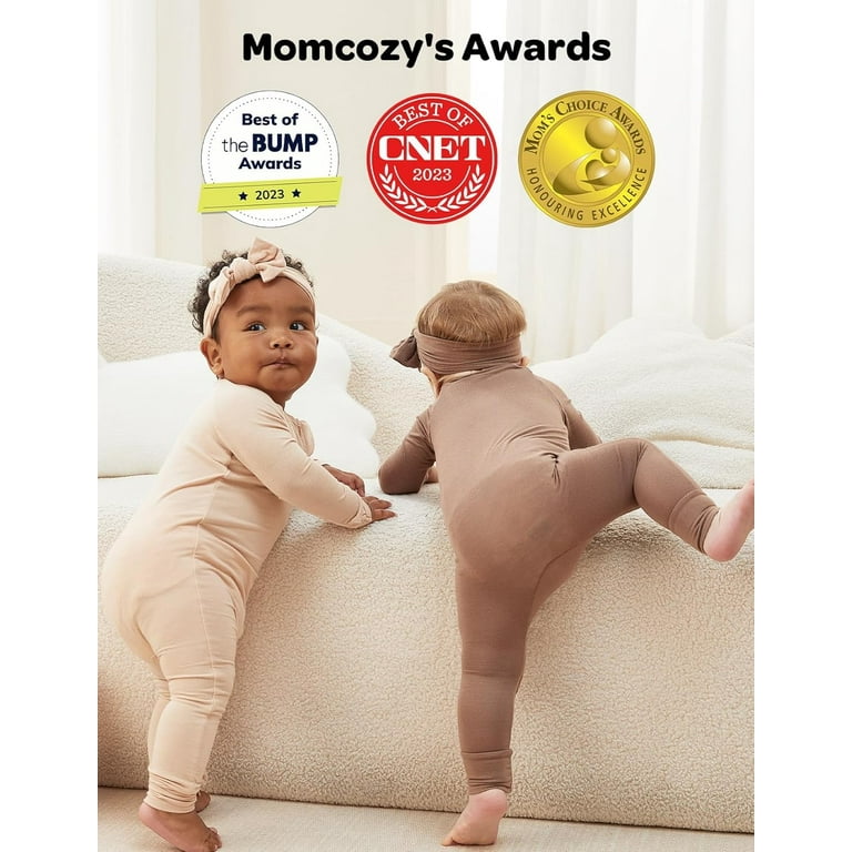 Momcozy Bamboo Fiber Baby Bodysuit 2-Piece Set,No Feet