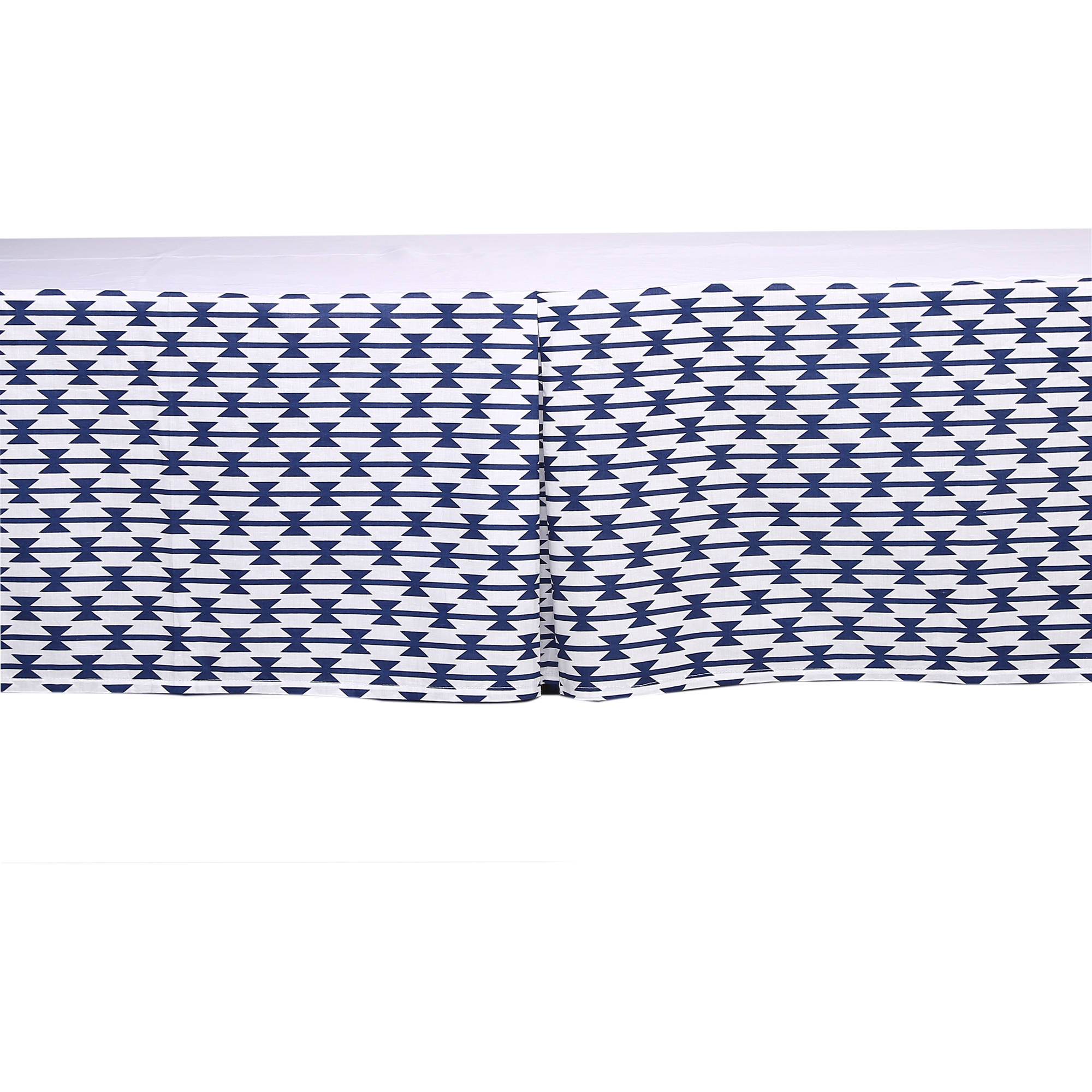 Bacati - Liam Aztec Aqua/Orange/Navy 10-Piece Nursery in a Bag Crib Bedding Set 100% Cotton Percale Unisex Crib Bedding Set with 2 crib fitted sheets