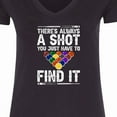 thumbnail image 4 of Inktastic Billiards Game Pool Player Women's V-Neck T-Shirt, 4 of 5