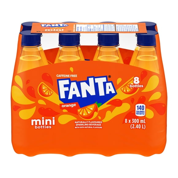 Fanta Orange Bouteilles, 300 mL, 8 Pack 8 x 300 ml