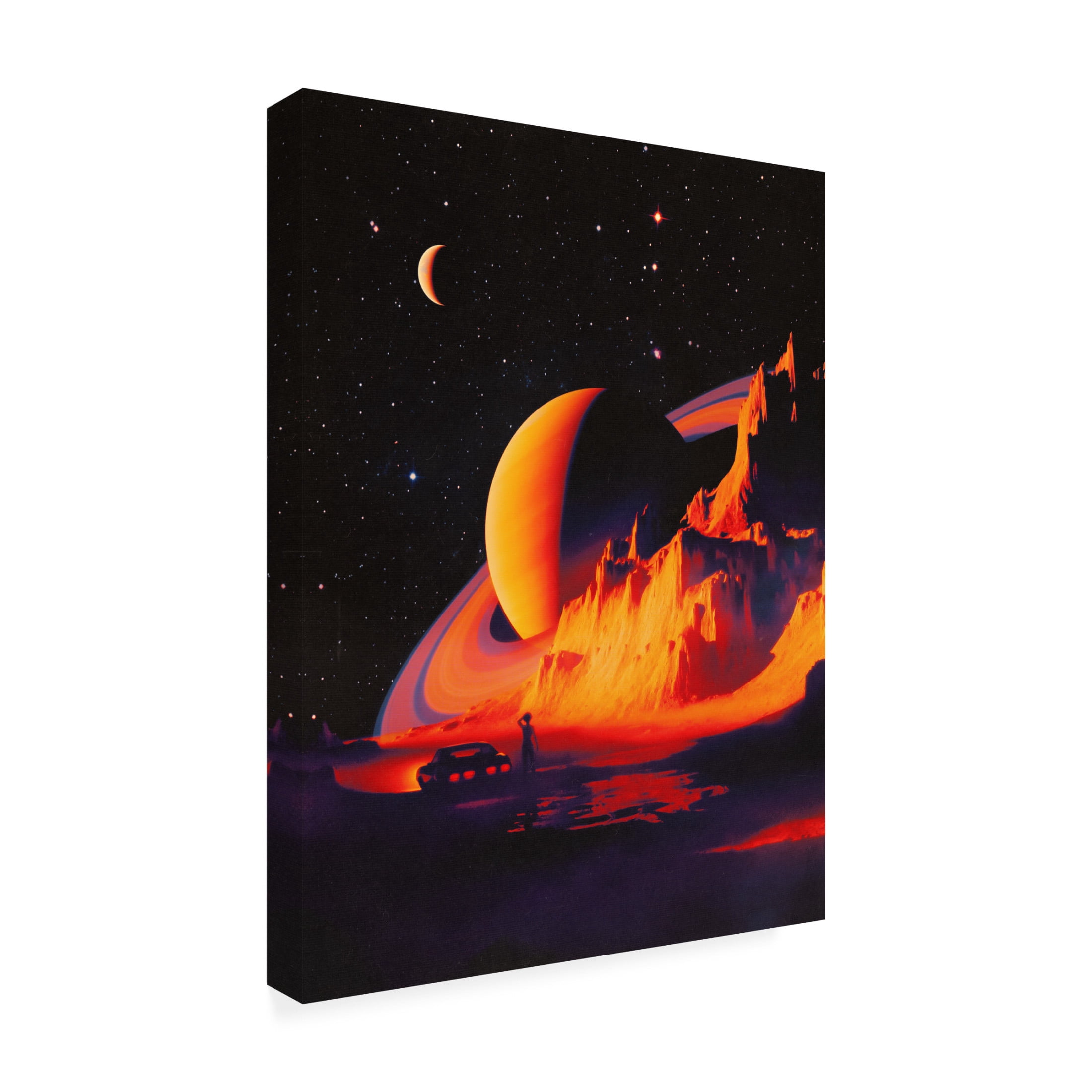 Trademark Fine Art Taudalpoi Alien Landscape Canvas Wall Art