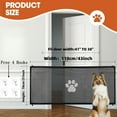 thumbnail image 2 of Bxaolu No Drilling Retractable Baby Gates for Stairs, 31" x 43.5" Mesh Baby Dog Pet Cat Gate for Doorways, Durable Puppy Gate for Hallways Kitchen Indoor Outdoor, 2 of 9