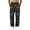 Black, variant on Cargo Pants for Men Camouflage Print Straight Leg Drawstring Elastic Waist Multiple Pockets Outdoor Pants