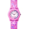 Kids Pink Analog Watch, Ballerina Elastic Fabric Strap