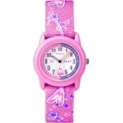 Kids Pink Analog Watch, Ballerina Elastic Fabric Strap
