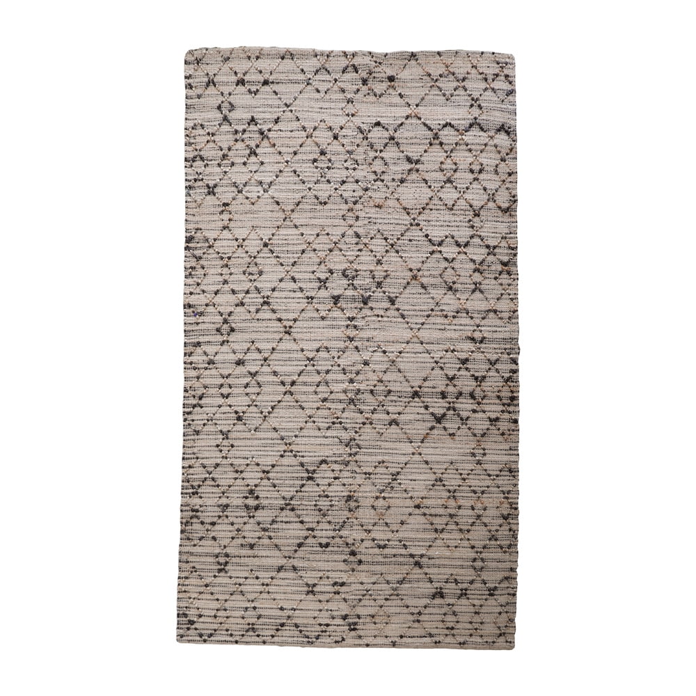 Hand Woven Jute Eco-Friendly Area Rugs - 6'X9', Rectangle Shape, Light Brown Color, Contemporary Pattern, High Pile, Natural Fiber, Outdoor Indoor Handmade Area Rugs For Living Room (J00090)