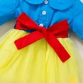 thumbnail image 6 of Odeerbi Girls Dress Baby Girls Clothes Infant Toddler 2025 Long Sleeve Doll Collar Dress Gauze Princess Dress Blue, 6 of 8