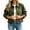 Army Green women faux suede cropped jacket a1, variant on Tusihei Women's Faux Suede Cropped Jacket Long Sleeve Collared Button Down Work Blazer with Pocket Fall Winter Casual Business Outerwear Chore Coat, Beige XL