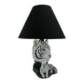 thumbnail image 2 of White Lightning Sculptural Tiger Table Lamp w/Black Shade 19 Inch, 2 of 4